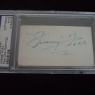 JIMMIE FOXX SIGNED BUSINESS CARD PSA/DNA