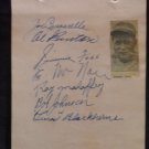 JIMMIE FOXX SIGNED 1934-35 TEAM ALBUM PAGE  JSA