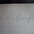 KiKi Cuyler Signed 4x5.5 Cut AUTO JSA AUTHENTICATED Pirates HOF Deceased 1950