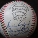 HOF Stars Signed Baseball 17 SIGS Koufax Drysdale Stengel Banks Snider JSA LOA