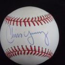 CHRIS YOUNG PADRES METS PSA AUTHENTICATED SIGNED MLB BASEBALL