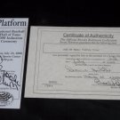 BROOKS ROBINSON Signed Platform Ticket 2000 HOF Ceremony PSA Certified Autograph