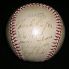1942 NAVY ALL STARS TEAM AUTOGRAPHED BASEBALL JSA Authentic WITH MICKEY COCHRANE