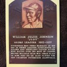 1964 HOF Plaque Judy Johnson GAI Certified Authentic Auto Autograph