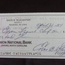 ENOS SLAUGHTER SIGNED CHECK PSA AUTHENTICATED YANKEES BRAVES A'S CARDINAL