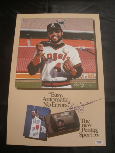 REGGIE JACKSON AUTOGRAPHED SIGNED 12X18 POSTER MR OCTOBER PSA DNA AUTHENTICATED