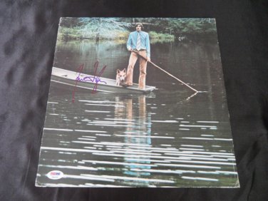 JAMES TAYLOR Signed Autographed One Man Dog Album LP PSA #T84325 Authenticated