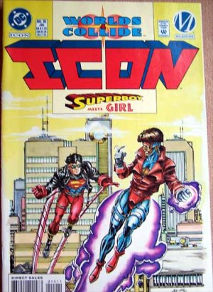 Worlds Collide Icon Superboy Meets Girl Comic Book - # 15 - July 1994