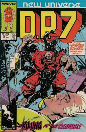 D.P.7 Comic Book - Volume 1 No. 13 - November 1987