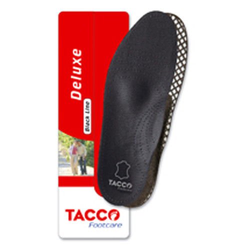TACCO 794 Deluxe Black Orthotic Arch Support Leather Shoe Insoles