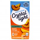 10 10-Packet Boxes Crystal Light Peach Mango With Caffeine On The Go Drink Mix