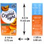 10 10-Packet Boxes Crystal Light Peach Mango With Caffeine On The Go Drink Mix