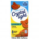 10 10-Packet Boxes Crystal Light Citrus With Caffeine On The Go Drink Mix