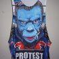 Protest The Hero Chimpanzee Monkey Animal Design MEN Tank Top T-Shirt Singlet Size: M