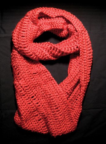 Coral Infinity Scarf