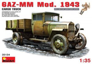 MiniArt 1/35 GAZ-MM. Mod. 1943. Cargo Truck #MA 35134