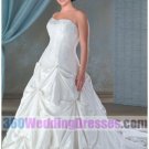 A-Line Sweetheart No Waist/Princess Seams Long Taffeta Plus Size Wedding Dresses