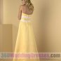 A-Line Halter Natural Waist Tank Long Satin GoldYellow Bridesmaid Dresses
