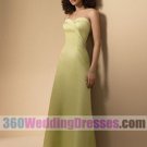 Sheath Sweetheart No Waist/Princess Seams Satin Green Bridesmaid Dresses