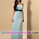 Sheath Sweetheart Natural Waist Long Satin Green Bridesmaid Dresses