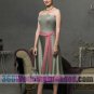 A-Line Strapless Natural Waist Tea Length Satin Cheap Bridesmaid Dresses