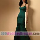 Mermaid Halter No Waist/Princess Seams Spaghetti Straps Long Satin Elegant Bridesmaid Dresses