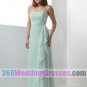 Sheath Strapless No Waist/Princess Seams Long Chiffon Bridesmaid Dresses