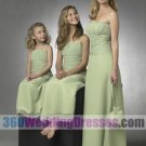 Sheath Strapless Dropped Waist Spaghetti Straps Chiffon Bridesmaid Dresses