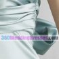 A-Line Strapless Empire Waist Tea Length Satin Cheap Bridesmaid Dresses