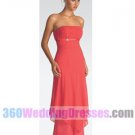 Sheath Strapless Empire Waist Satin Cheap Bridesmaid Dresses