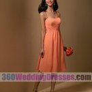 A-Line Scoop Natural Waist Spaghetti Straps Short Chiffon Cheap Bridesmaid Dresses