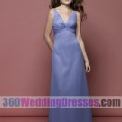 Sheath V-Neck Empire Waist Tank Chiffon Purple Bridesmaid Dresses