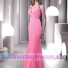Mermaid V-Neck Empire Waist Tank Long Chiffon Bridesmaid Dresses