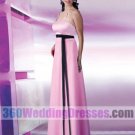 A-Line Halter Empire Waist Spaghetti Straps Long Satin Purple Bridesmaid Dresses