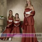 A-Line Strapless Empire Waist Spaghetti Straps Satin Elegant Bridesmaid Dresses