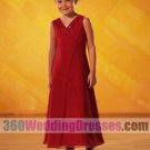 Chiffon Red Flower Girl Dresses
