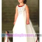Satin White Flower Girl Dresses