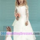 Satin White Flower Girl Dresses
