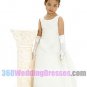 Satin White Flower Girl Dresses