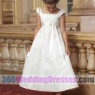 Satin White Flower Girl Dresses