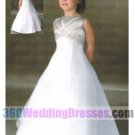 Satin White Flower Girl Dresses