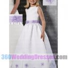 Satin White Flower Girl Dresses