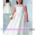 Satin White Flower Girl Dresses