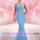 Mermaid V-Neck No Waist/Princess Seams Tank Long Chiffon Mother of The Bride Dresses