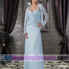 A-Line Sweetheart Dropped Waist Long Sleeves Long Chiffon Mother of The Bride Dresses