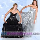 A-Line Sweetheart Natural Waist Long Satin Black Prom Dresses