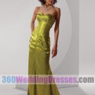 Sheath Sweetheart Empire Waist Satin Corset Prom Dresses