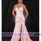 A-Line Sweetheart Natural Waist Long Taffeta Pink Prom Dresses