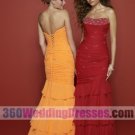 Mermaid Strapless Chiffon Corset Prom Dresses