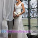Long Satin Cheap Wedding Dresses